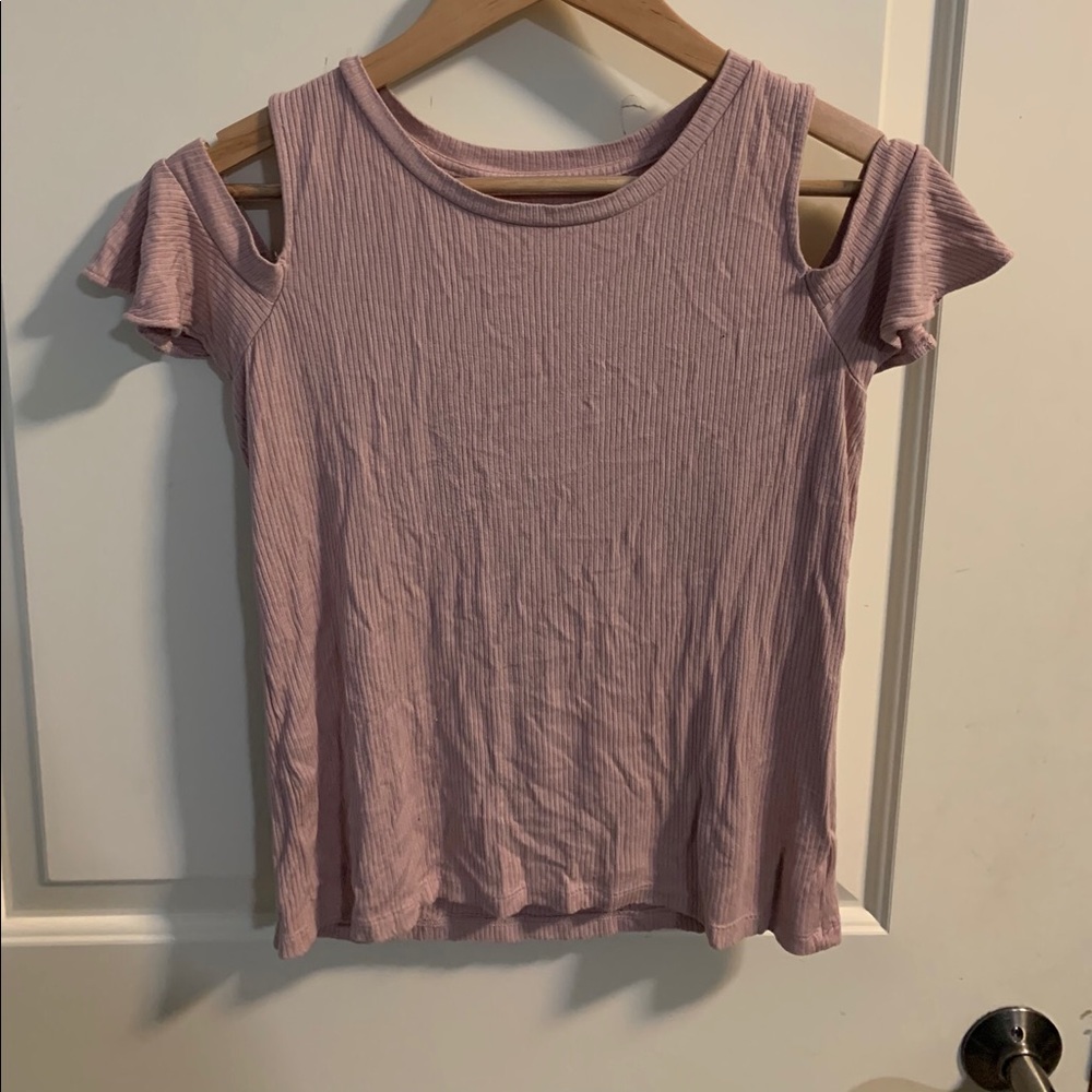Pastel Pink, no shoulder T